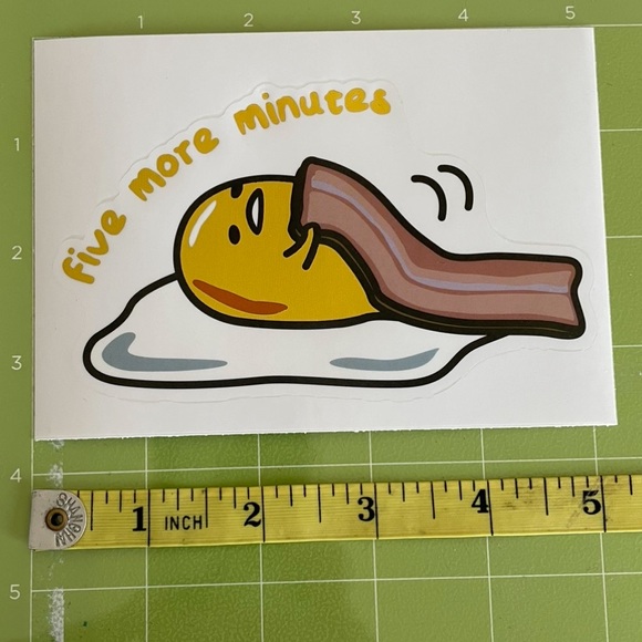 🌻10/$10🌻 Gudetama The Lazy Egg Foiled Decal Sticker - Picture 1 of 3